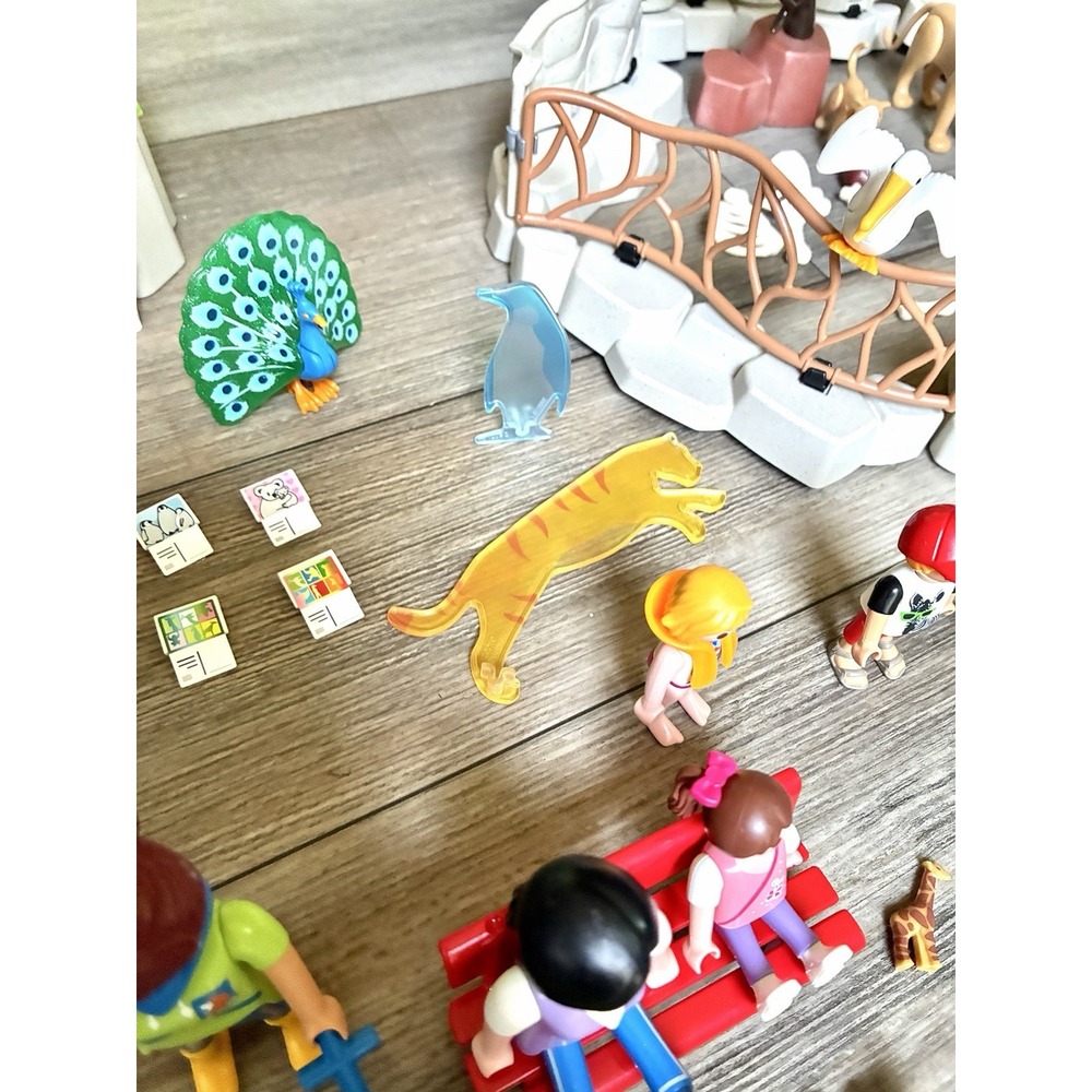 PLAYMOBIL Large City Zoo Incomplete Set + Vintage 1990s People Figures - Picture 13 of 16